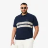 Polo L.12.12 de corte clássico com riscas arrojadas para homem