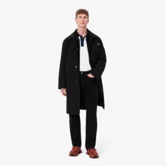 Polo L.12.12 de corte clássico para homem com gola contrastante