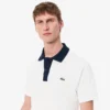 Polo L.12.12 de corte clássico para homem com gola contrastante