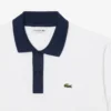 Polo L.12.12 de corte clássico para homem com gola contrastante