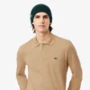 Polo L.12.12 de manga comprida com corte clássico para homem