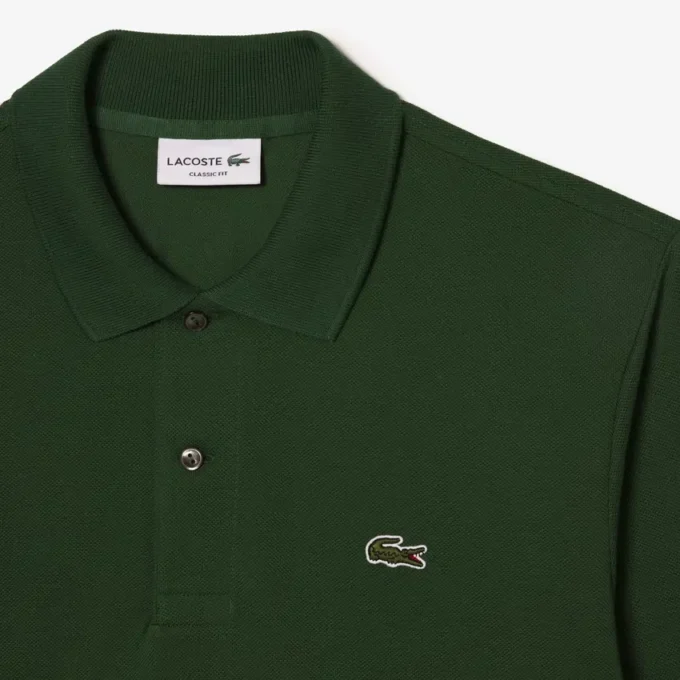 Polo L.12.12 de manga comprida com corte clássico para homem