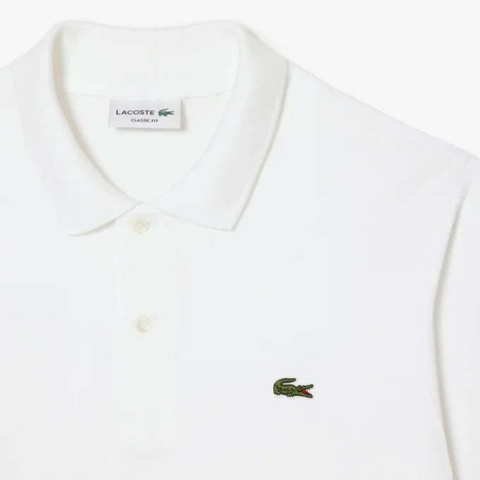 Polo L.12.12 de manga comprida com corte clássico para homem