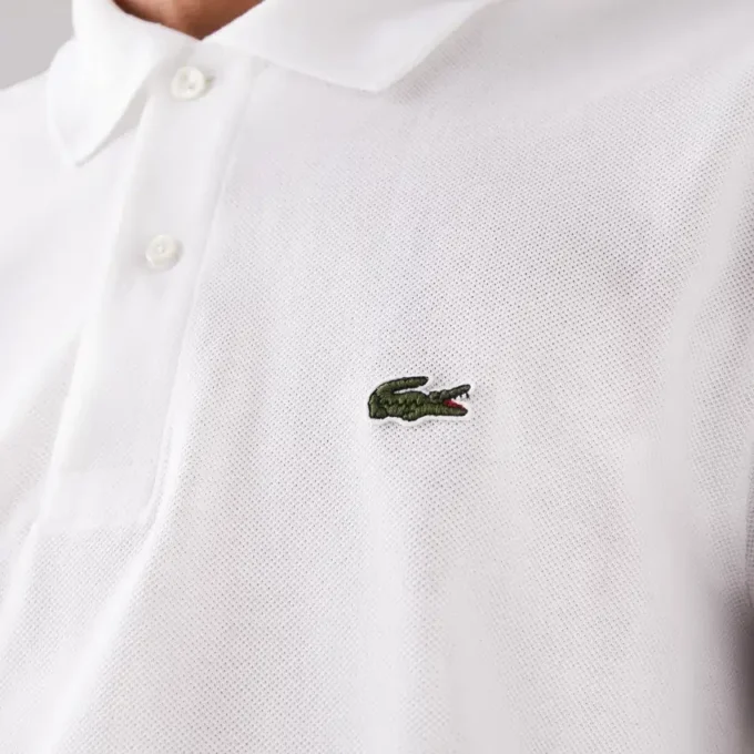 Polo L.12.12 de manga comprida com corte clássico para homem