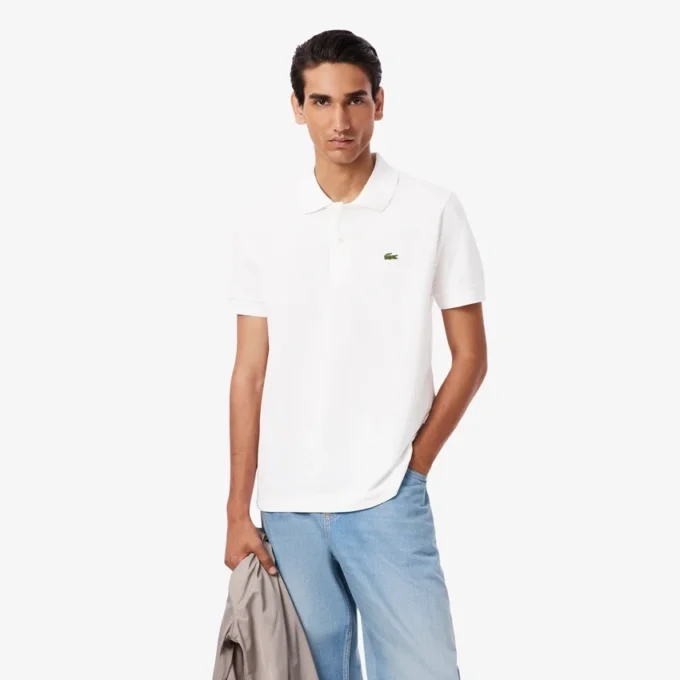 Polo L.12.12 Heavy Piqué de corte clássico para homem