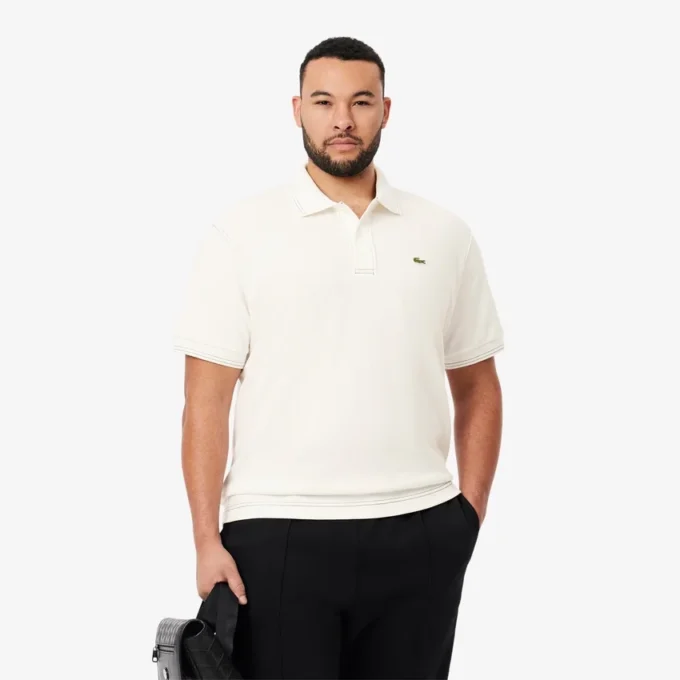 Polo L.12.12 Heavy Piqué de corte clássico para homem