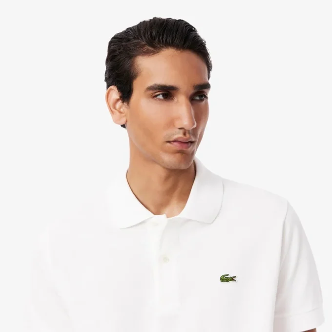 Polo L.12.12 Heavy Piqué de corte clássico para homem