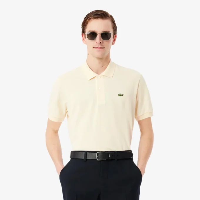 Polo L.12.12 Light Piqua de corte clássico para homem