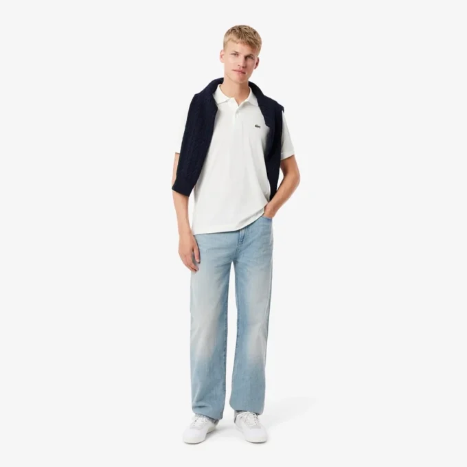 Polo L.12.12 Light Piqua de corte clássico para homem