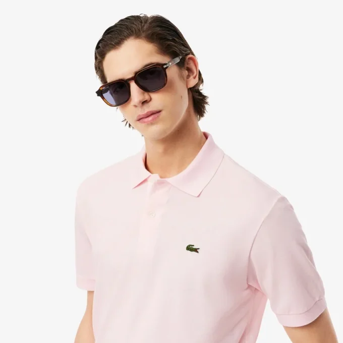 Polo L.12.12 Light Piqua de corte clássico para homem