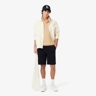 Polo L.12.12 para homem, corte regular com detalhes