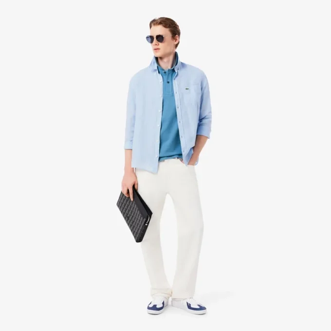 Polo L.12.12 Piqua Slim Fit para homem