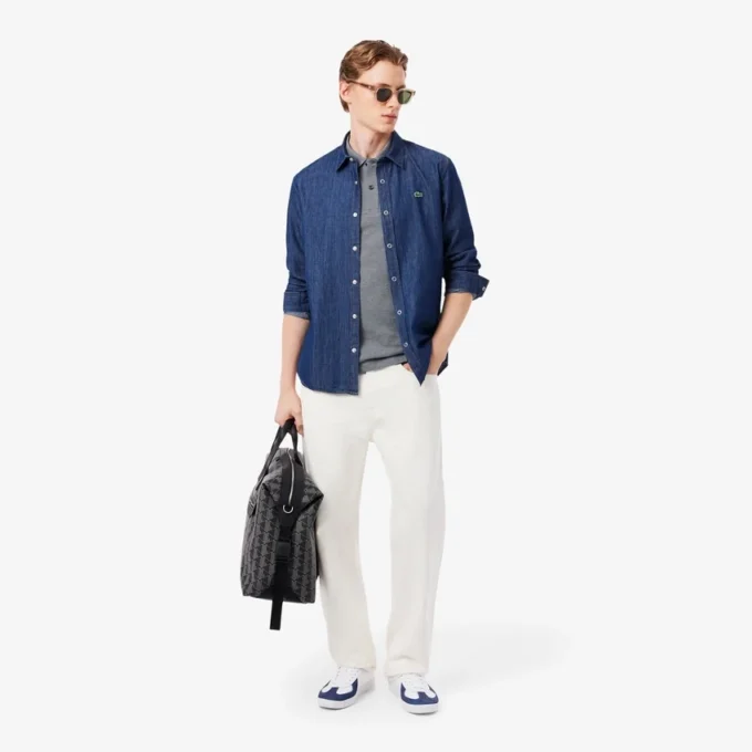 Polo L.12.12 Piqua Slim Fit para homem