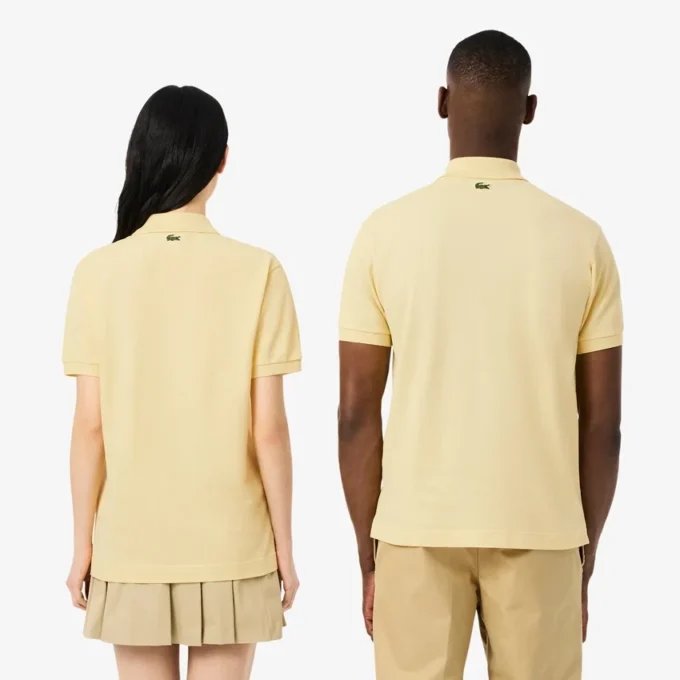Polo L.12.12 unissexo de corte clássico com estampado exclusivo