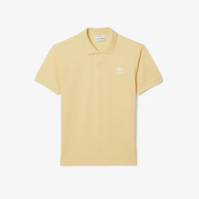 Polo L.12.12 unissexo de corte clássico com estampado exclusivo