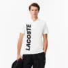 Polo Lacoste Movement com estampado, corte regular, para homem