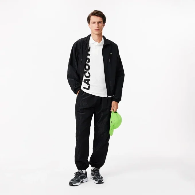 Polo Lacoste Movement com estampado, corte regular, para homem