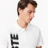 Polo Lacoste Movement com estampado, corte regular, para homem