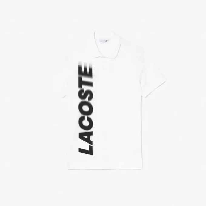 Polo Lacoste Movement com estampado, corte regular, para homem