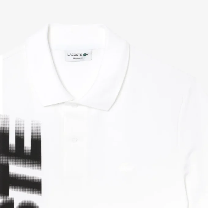 Polo Lacoste Movement com estampado, corte regular, para homem