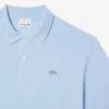 Polo masculino de corte largo em piqué pesado