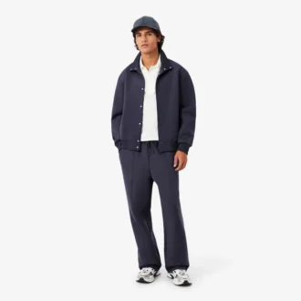 Polo masculino Paris Classic Fit com gola aberta e bordado