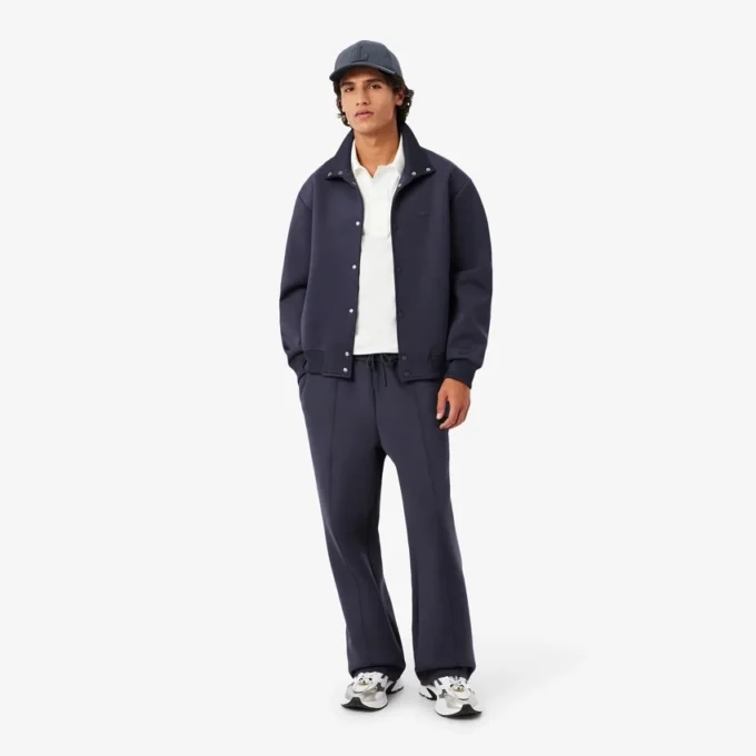 Polo masculino Paris Classic Fit com gola aberta e bordado