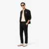 Polo masculino Paris Classic Fit com gola aberta e bordado