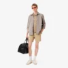 Polo masculino Paris Classic Fit com gola aberta e bordado