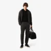 Polo masculino Paris Classic Fit com gola aberta e bordado