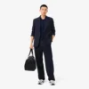 Polo masculino Paris Classic Fit com gola aberta e bordado