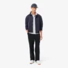 Polo masculino Paris Classic Fit com gola aberta e bordado