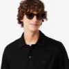 Polo masculino Paris Classic Fit com gola aberta e bordado