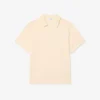 Polo masculino Paris Classic Fit com gola aberta e bordado