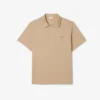 Polo masculino Paris Classic Fit com gola aberta e bordado