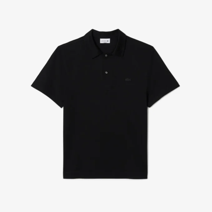 Polo masculino Paris Classic Fit com gola aberta e bordado