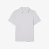 Polo masculino Paris Classic Fit com gola aberta e bordado