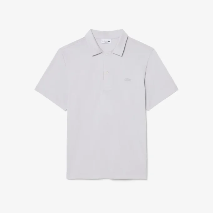Polo masculino Paris Classic Fit com gola aberta e bordado