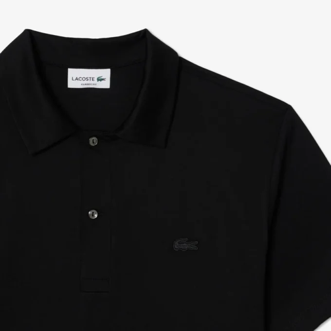 Polo masculino Paris Classic Fit com gola aberta e bordado