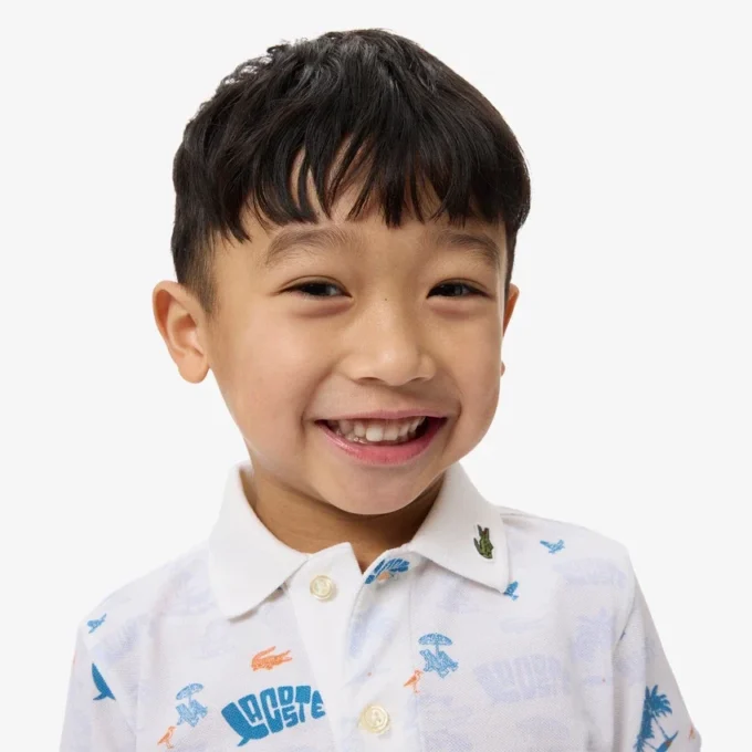 Polo Mini Piqua com Estampado