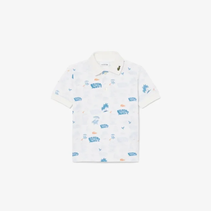 Polo Mini Piqua com Estampado