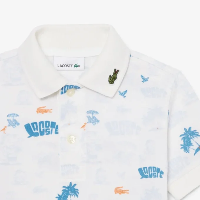 Polo Mini Piqua com Estampado