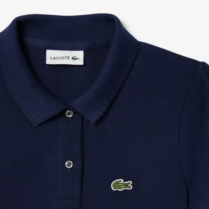 Polo Mini Piqua com gola recortada para criança
