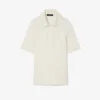 Polo Mini-Piqua de seda com corte justo da coleção Runway