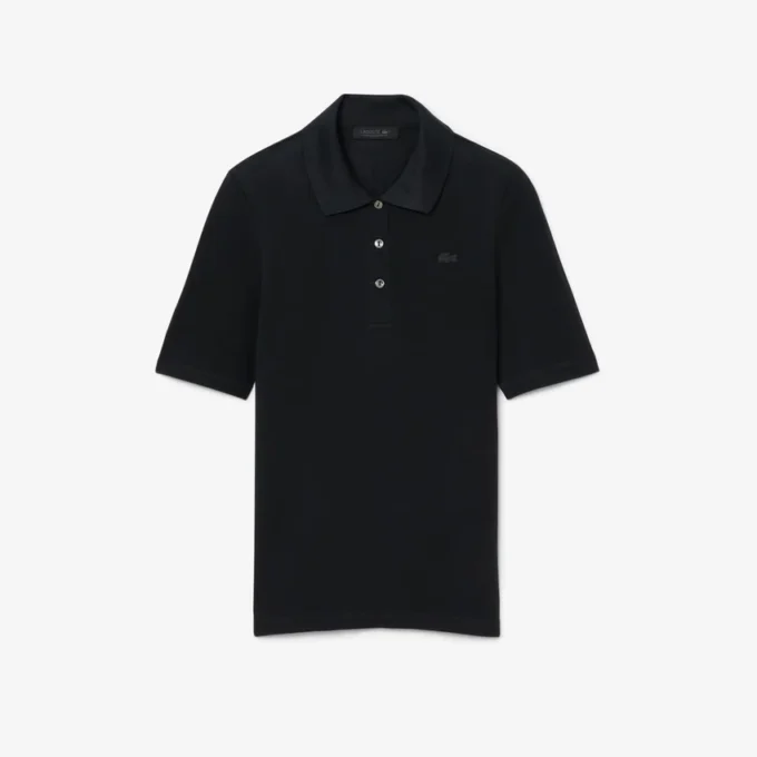 Polo Mini-Piqua de seda com corte justo da coleção Runway