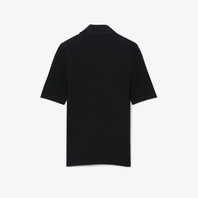 Polo Mini-Piqua de seda com corte justo da coleção Runway
