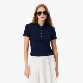 Polo Mini Piqua Elástico de Corte Justo L.12.12 para Mulher