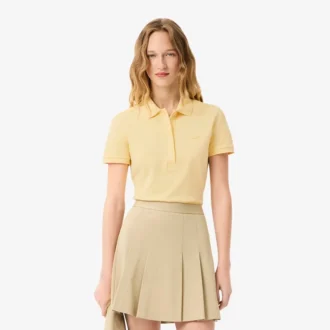 Polo Mini Piqua Elástico de Corte Justo L.12.12 para Mulher