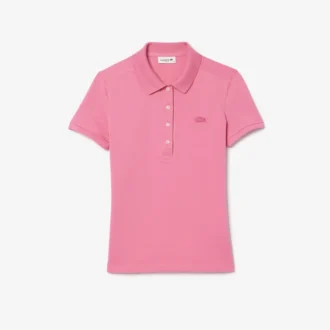 Polo Mini Piqua Elástico de Corte Justo L.12.12 para Mulher
