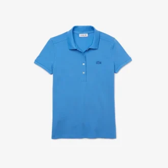 Polo Mini Piqua Elástico de Corte Justo L.12.12 para Mulher